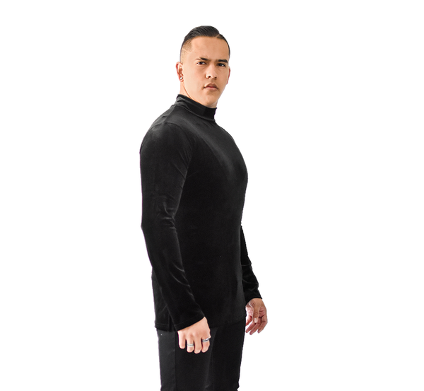 Men's Velvet Long Sleeve Dance Shirt (CW310) – GFranco Shoes