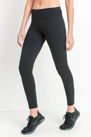 High Waist Leggings with Mesh Panels – tfwwoman