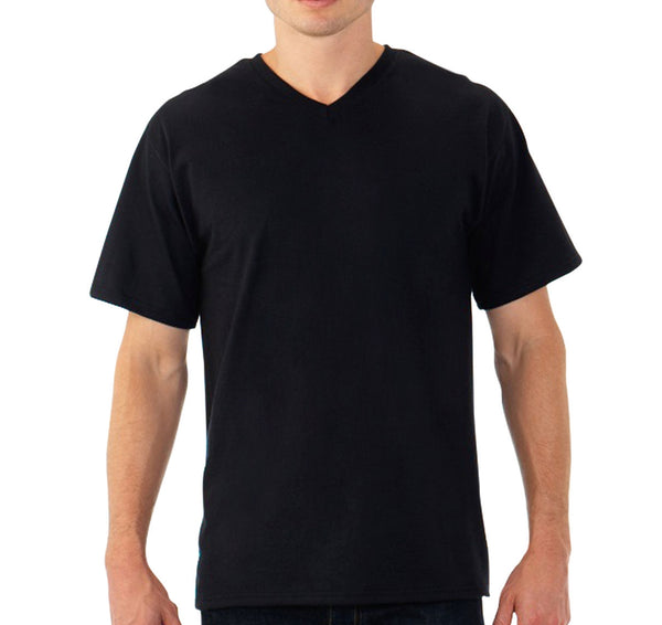Black V-Neck T-Shirts (AM160)