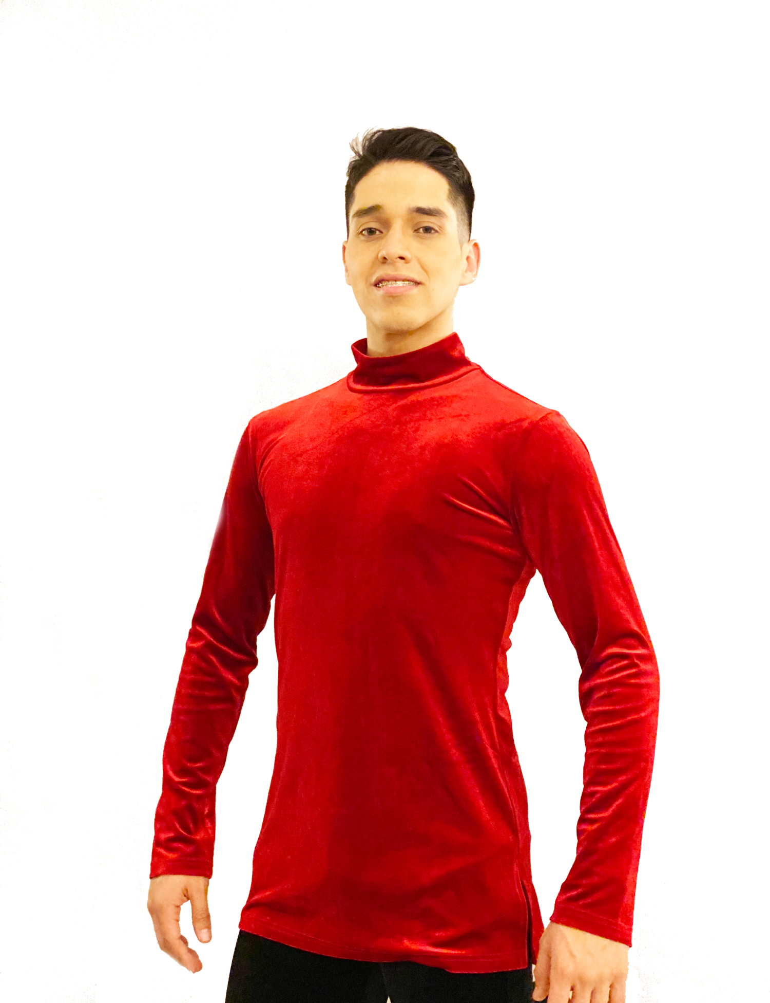 Men's Velvet Long Sleeve Dance Shirt (CW310) – GFranco Shoes Men's Velvet Long Sleeve Dance Shirt (CW310) – GFranco Shoes