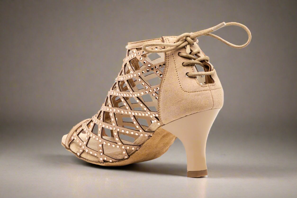 Black Laser Cut Dance Boot by GFranco – GFranco Shoes