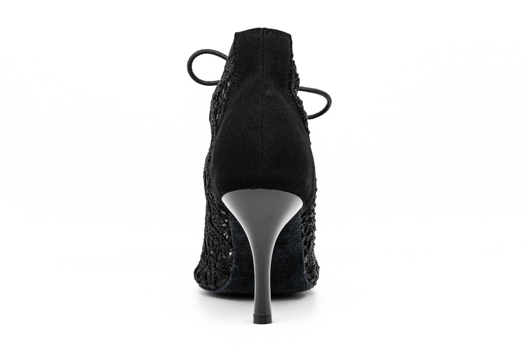 Black Lace with Rhinestones Dance Shoes by GFranco GFranco Shoes