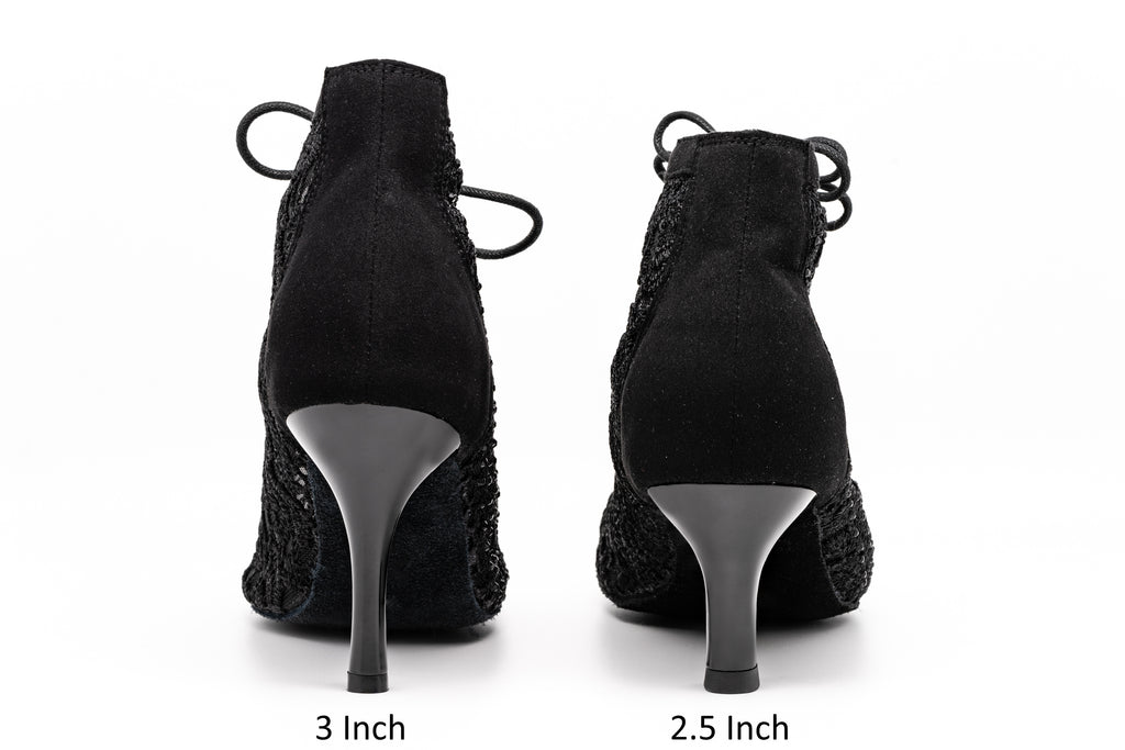 Black Lace with Rhinestones Dance Shoes by GFranco GFranco Shoes